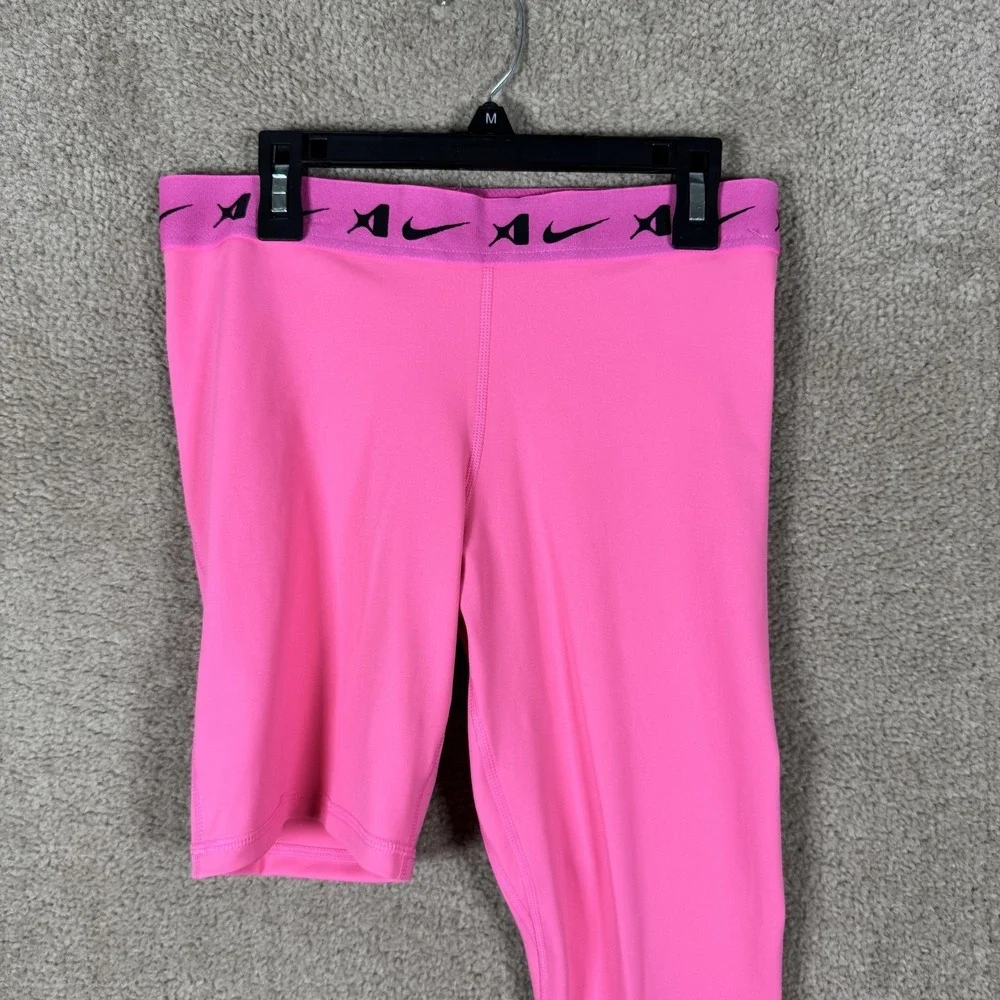 Nike Pro Dri-FIT Leggings Womens Medium Pink Single Leg Basketball A'ja Wilson